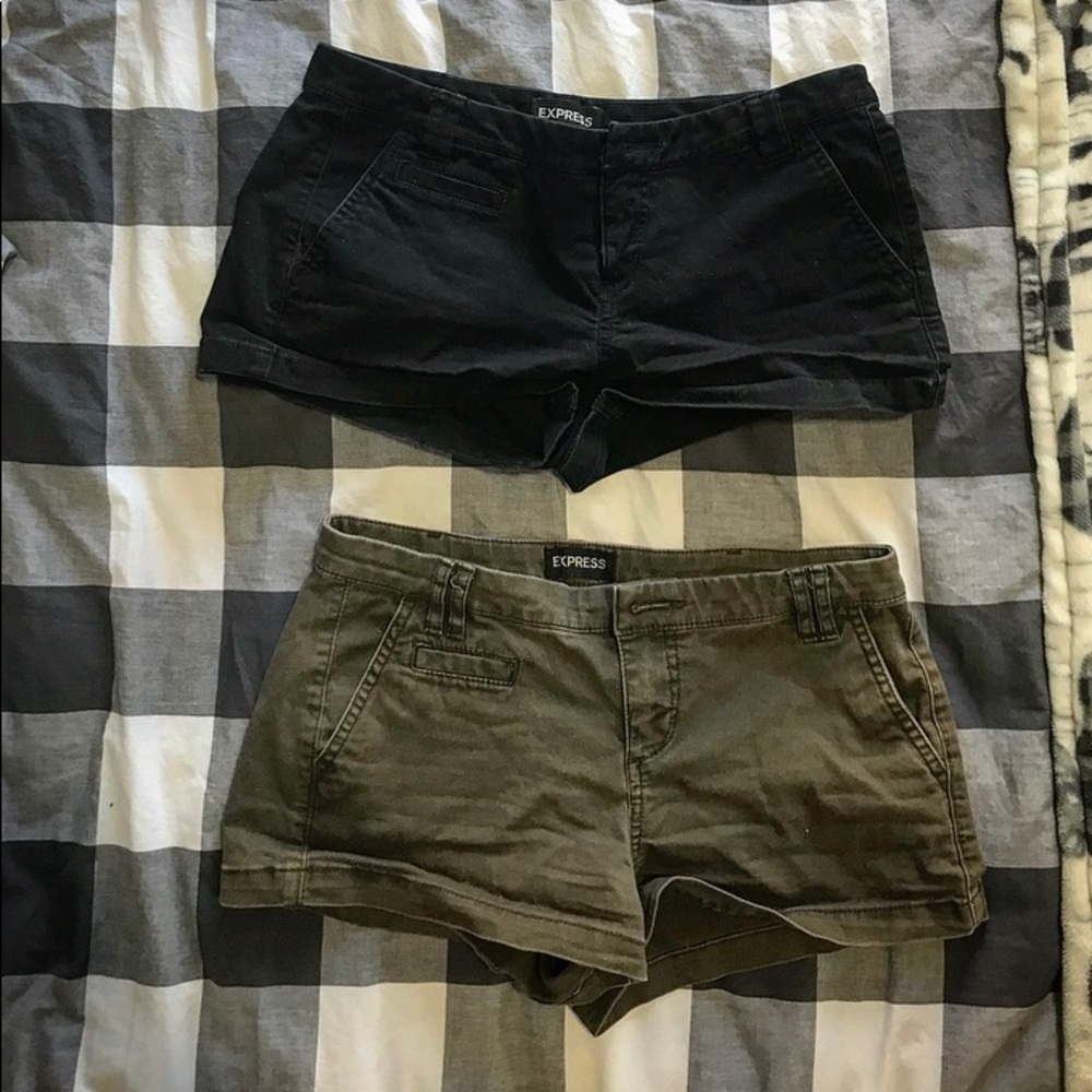 TWO pair like new Express shorts